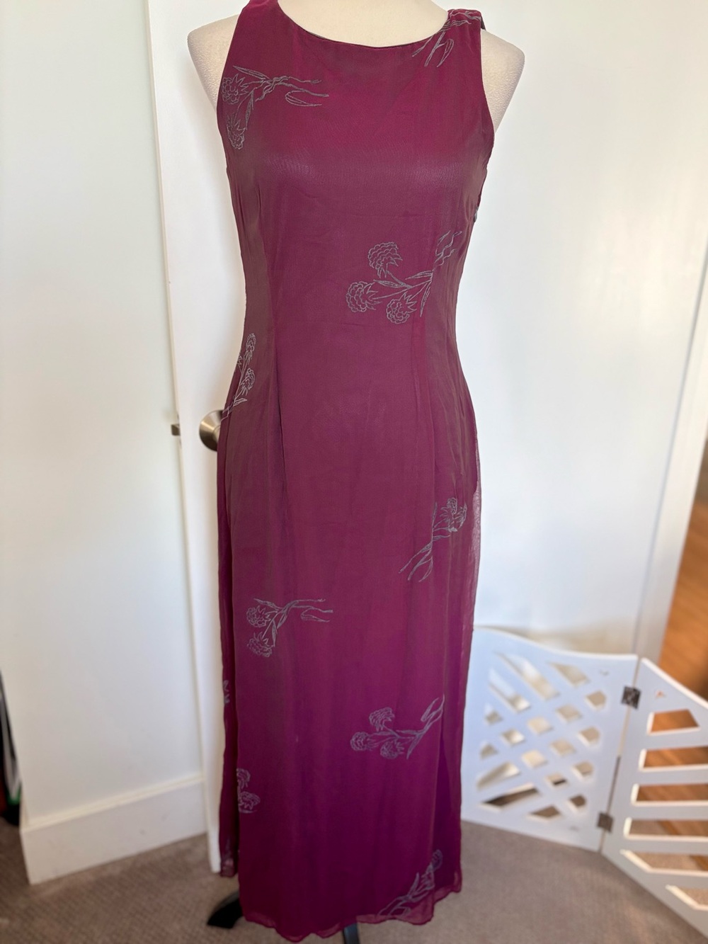 Johnny Was Vintage Embroidered Maxi Dress